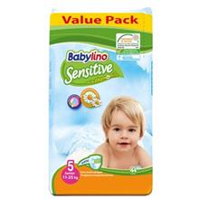 پوشک بیبی لینو سایز 5 مدل Value Pack بسته 44 عددی Baby Lino Value Pack Size 5 Diaper Pack of 44